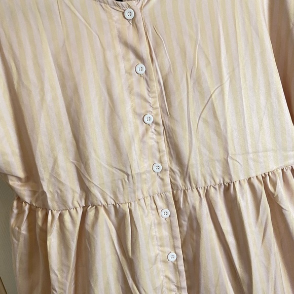 Miss Look wide-leg jumpsuit in a light pale yellow and beige, color size small - Picture 6 of 12